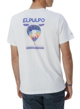 T-shirt Le Poulpe Adventure dans l'Arctique blanc pour homme
