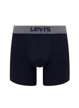 Pack 3 caleçons Levis Giftbox Denim marine pour homme.