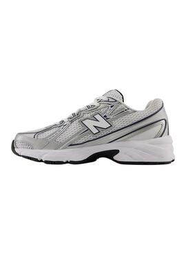 Chaussures New Balance U740 blanches et marines pour femme