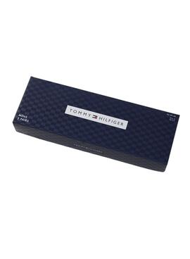 Pack de 3 paires de chaussettes Tommy Hilfiger Giftbox noires pour homme