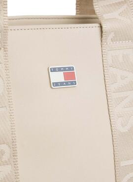 Sac à main Tommy Jeans Daily Elevated Mini beige pour femme