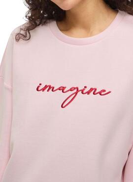 Sweat à capuche Vila Visiffi rose pour femme