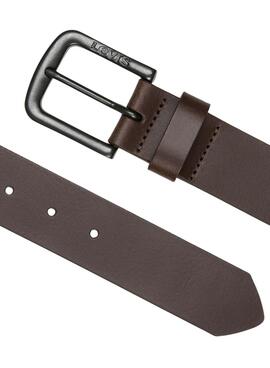 Ceinture Levi's boucle en métal Seine marron pour homme
