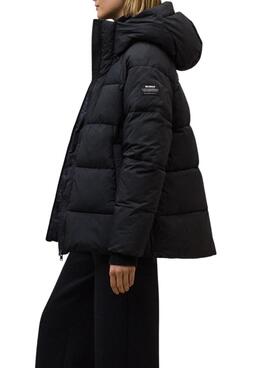 Veste matelassée Ecoalf Fuji noire pour femme