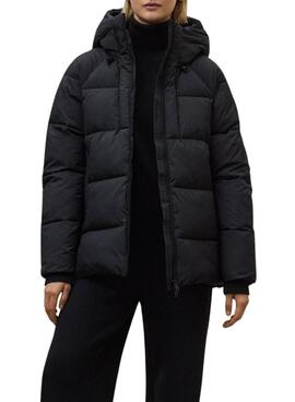 Veste matelassée Ecoalf Fuji noire pour femme