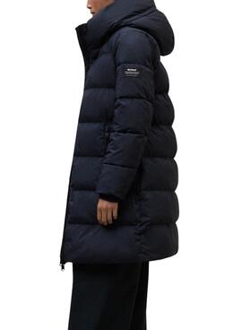 Manteau matelassé Ecoalf Manlie marine pour femme