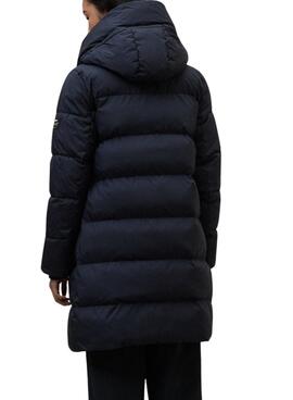 Manteau matelassé Ecoalf Manlie marine pour femme
