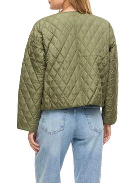 Veste matelassée Vitate verte pour femme