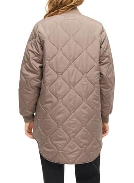 Manteau rembourré Vila Vitate marron pour femme