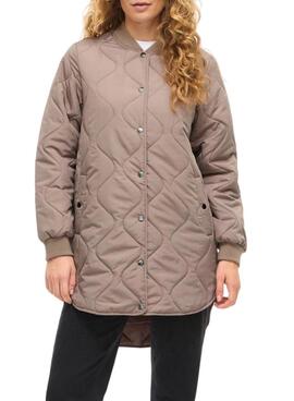 Manteau rembourré Vila Vitate marron pour femme