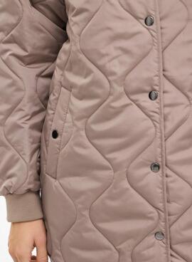 Manteau rembourré Vila Vitate marron pour femme