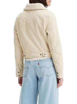 Veste Levis Camionneur Baby Bubble Sherpa Beige
