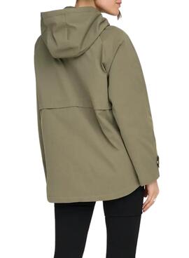 Manteau Parka Only Orchid vert pour femme