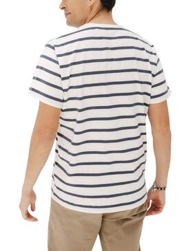 Maillot El Pulpo à rayures blanc pour homme