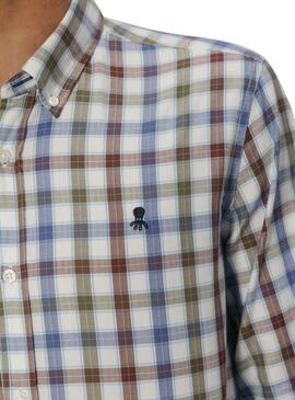 Chemise El Pulpo à carreaux multicolores pour homme