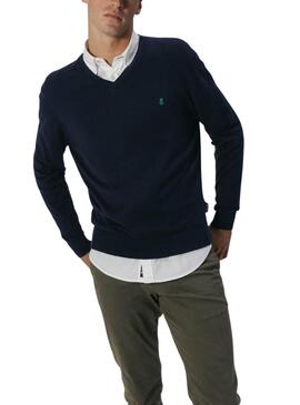 Maillot El Pulpo col en V basique bleu marine pour homme