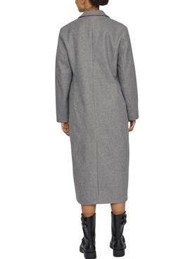Manteau Vila Visolo gris pour femme.