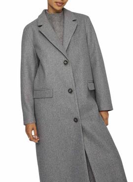 Manteau Vila Visolo gris pour femme.