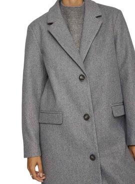 Manteau Vila Visolo gris pour femme.
