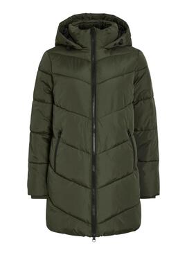 Manteau matelassé Vila Milja vert pour femme