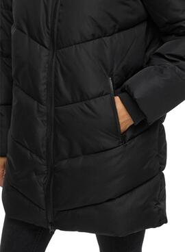Manteau matelassé noir Vila Milja pour femme