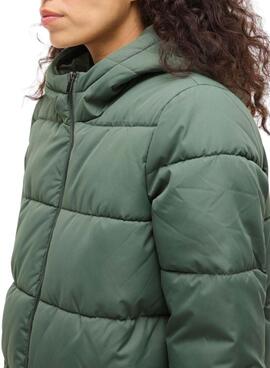 Manteau matelassé Vila Karla vert pour femme
