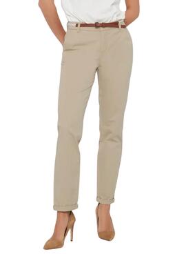 Pantalon Only Biana beige pour femme