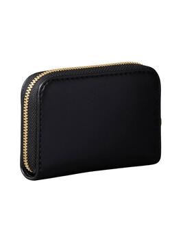 Portefeuille Calvin Klein Jeans Bold Ck noir pour femme.