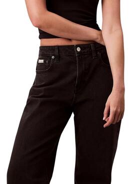 Jean noir Calvin Klein Jeans Essential Straight pour femme