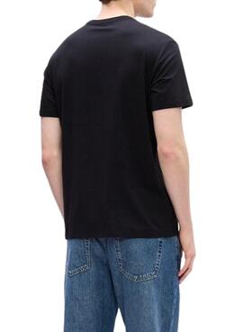 T-shirt Calvin Klein Jeans Word Circle noir pour homme