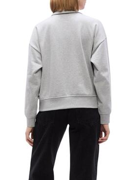 Sweatshirt Calvin Klein Jeans Polo gris pour femme