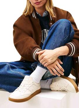 Chaussures Tommy Hilfiger The Heritage Court beige pour femme