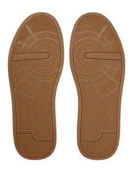 Chaussures Tommy Hilfiger Court blanches et vertes pour homme