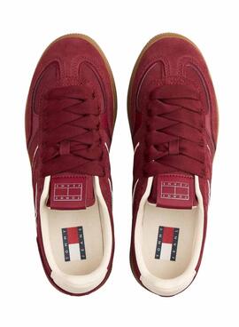 Chaussures Tommy Jeans The Greenwich grenat pour femme