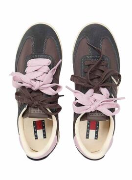 Chaussures de sport Tommy Jeans Low Profile Runner marron pour femme