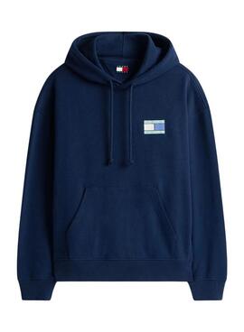 Sweat à capuche Tommy Jeans 90S bleu marine pour homme