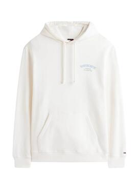 Sweat à capuche Tommy Jeans Dollar beige pour homme