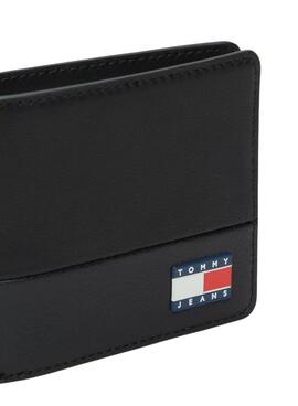 Portefeuille Tommy Jeans Heritage noir pour homme