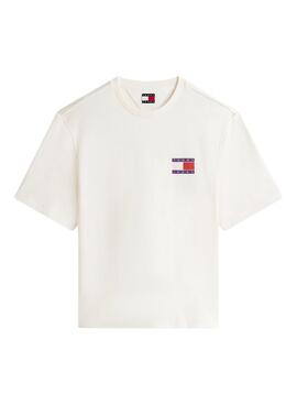 T-shirt Tommy Jeans 90S blanc pour homme