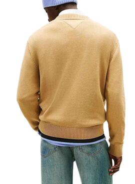 Maillot Tommy Jeans Signature beige pour homme
