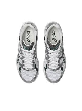 Chaussures Asics Gel 1130 argent et vert pour femme