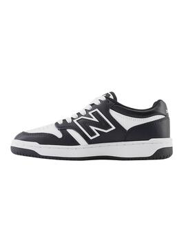 Chaussures New Balance 480 noir et blanc pour garçons et filles