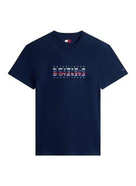 T-shirt Tommy Jeans DNA 1985 bleu marine pour homme