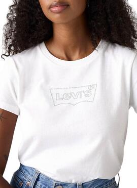 T-shirt Levis Batwing blanc pour femme