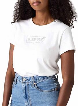 T-shirt Levis Batwing blanc pour femme
