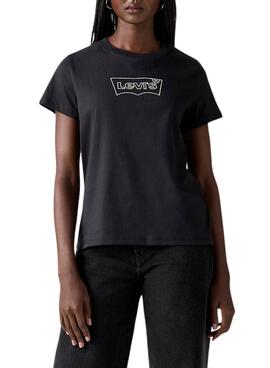 T-shirt Levis Batwing noir pour femme