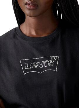 T-shirt Levis Batwing noir pour femme
