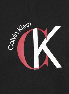 T-shirt Calvin Klein 2Tone noir pour homme