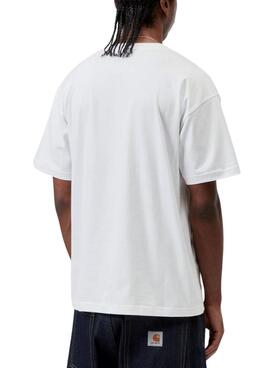 T-shirt Carhartt Clover blanc pour homme