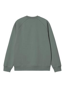 Sweatshirt Carhartt Chase verte pour homme